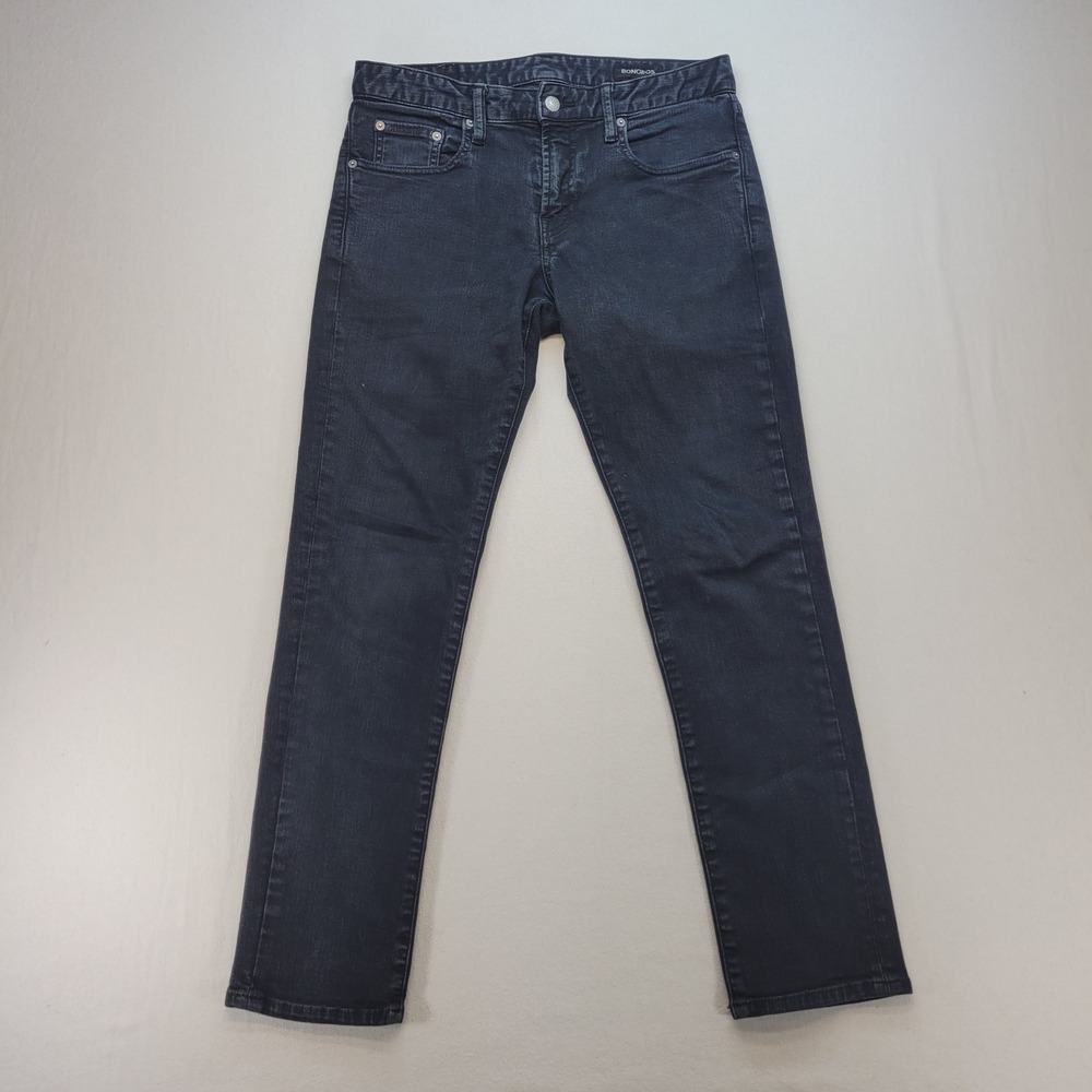 Bonobos Jeans Mens 30x30 Black Tailored Fit Dark Wash Stretch Denim